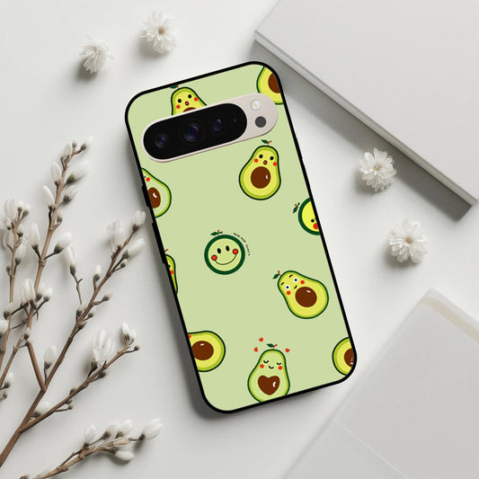 Cute Avocado Glossy Metal Case Cover For Google ShopOnCliQ