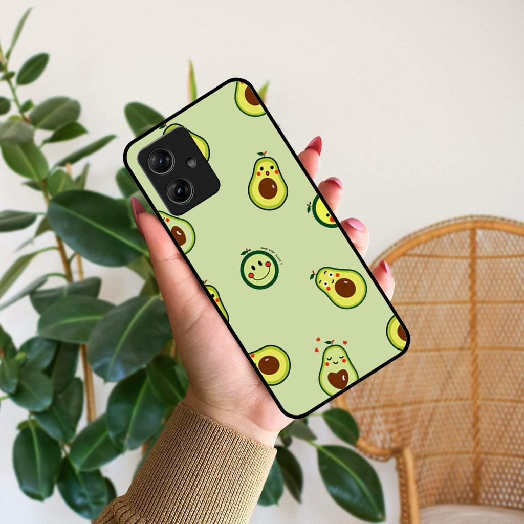 Cute Avocado Glossy Metal Case Cover For Motorola - ShopOnCliQ
