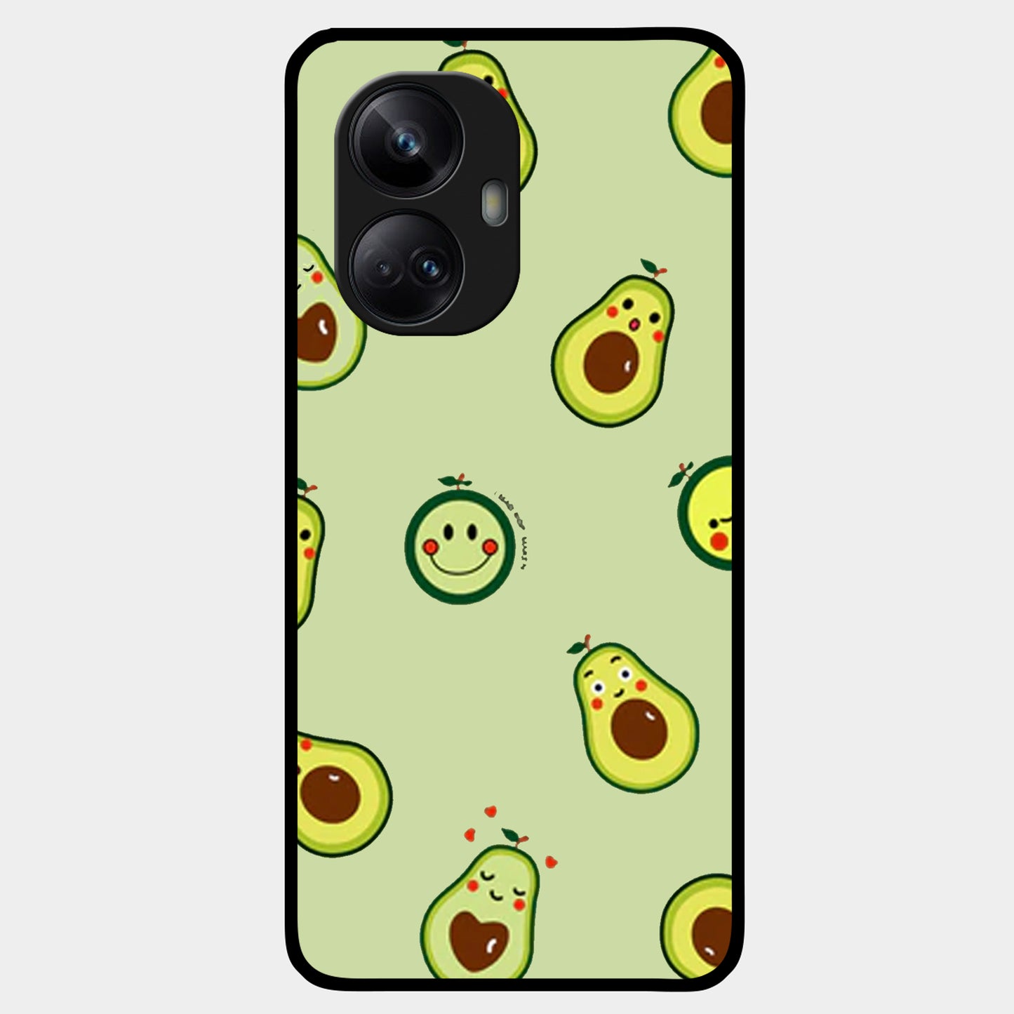 Cute Avocado Glossy Metal Case Cover For Realme ShopOnCliQ