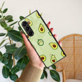 Cute Avocado Glossy Metal Case Cover For Samsung - ShopOnCliQ