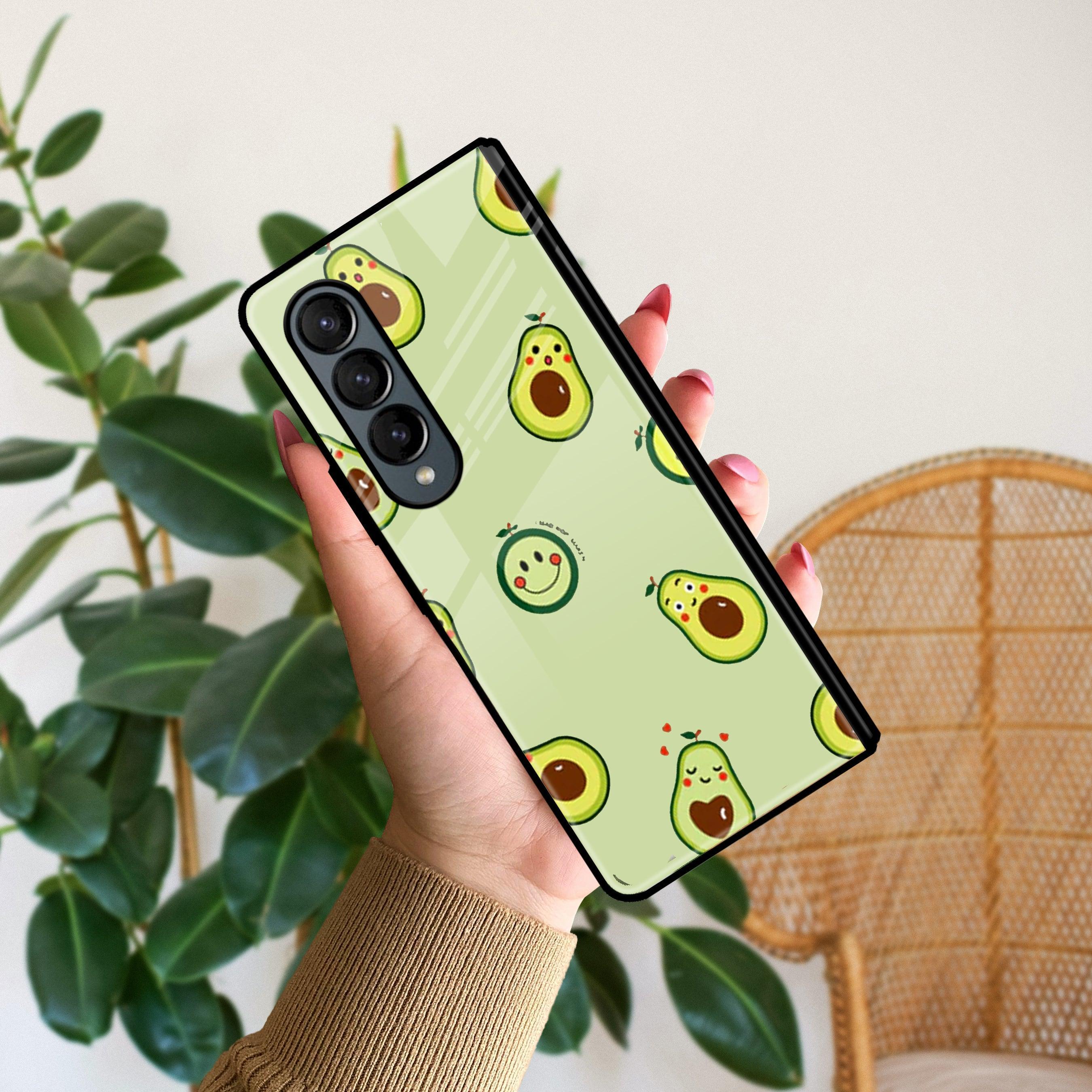 Cute Avocado Glossy Metal Case Cover For Samsung - ShopOnCliQ