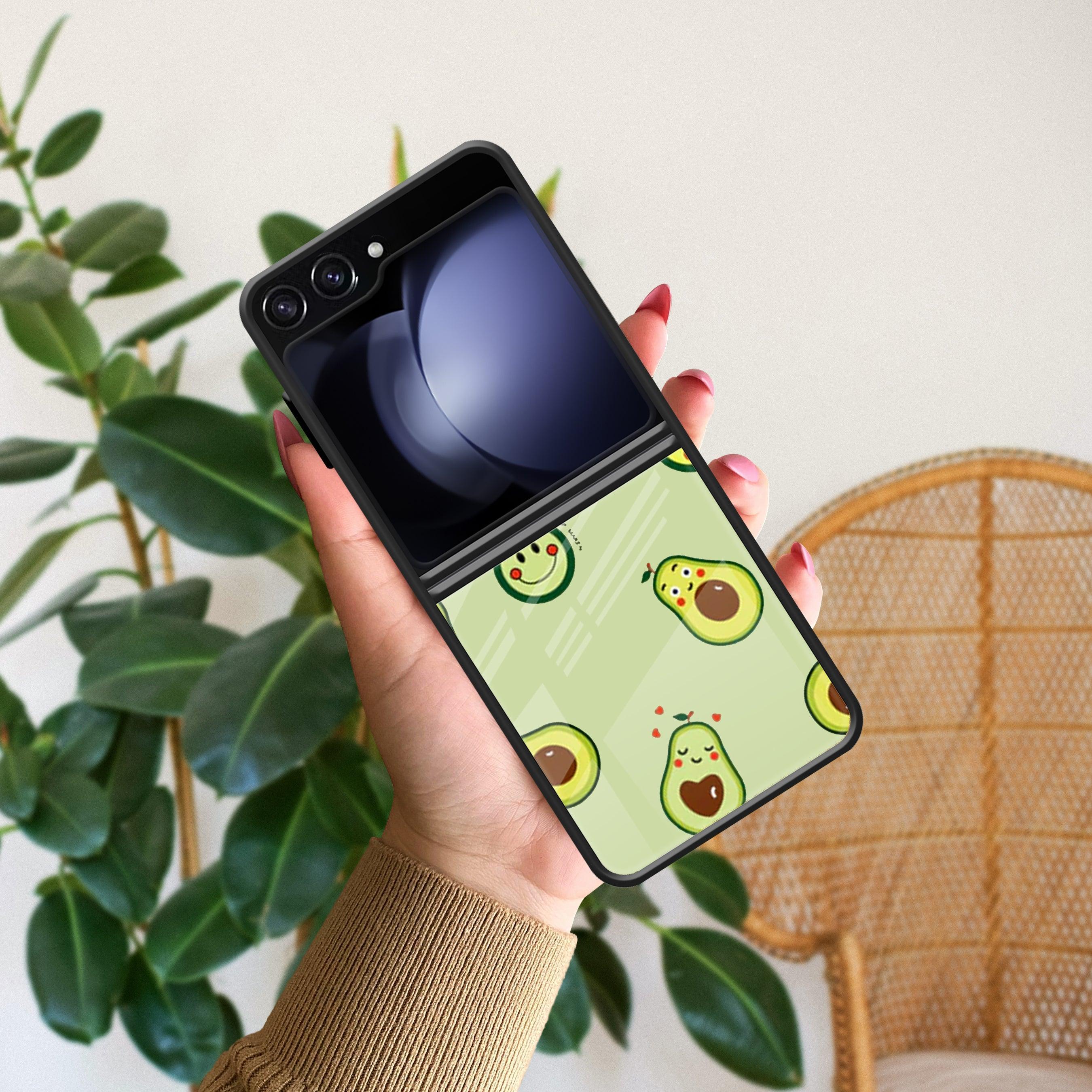 Cute Avocado Glossy Metal Case Cover For Samsung - ShopOnCliQ