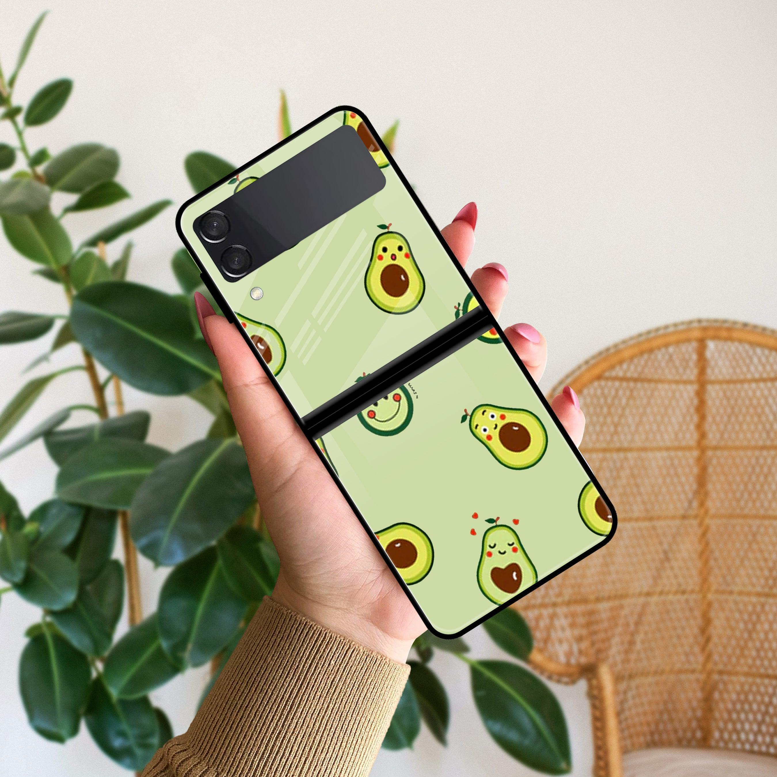 Cute Avocado Glossy Metal Case Cover For Samsung - ShopOnCliQ