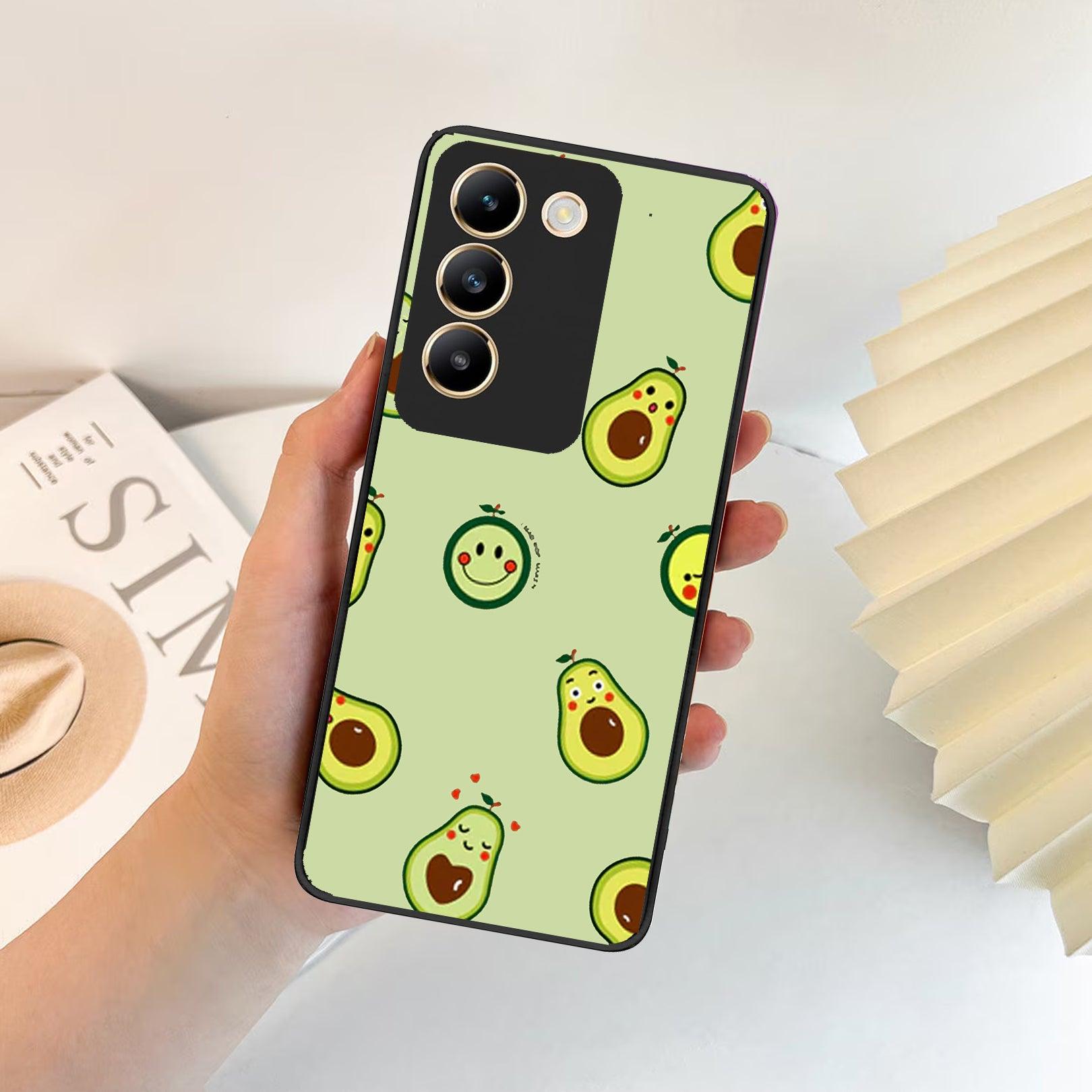 Cute Avocado Glossy Metal Case Cover For Vivo - ShopOnCliQ