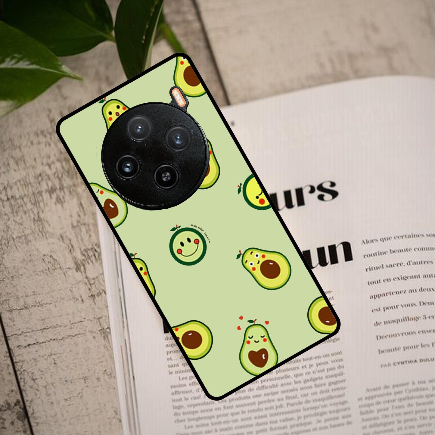 Cute Avocado Glossy Metal Case Cover For Vivo - ShopOnCliQ