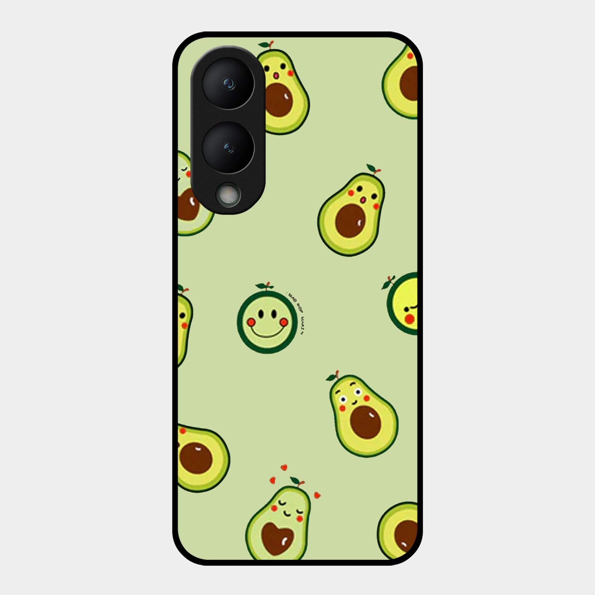 Cute Avocado Glossy Metal Case Cover For Vivo - ShopOnCliQ