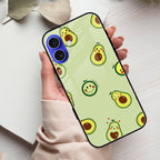 Cute Avocado Glossy Metal Case Cover For iPhone - ShopOnCliQ