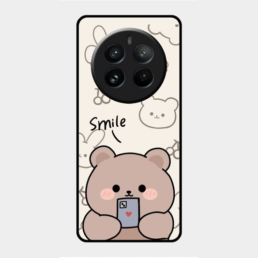 Cute Bear Glossy Metal Case Cover For Realme ShopOnCliQ