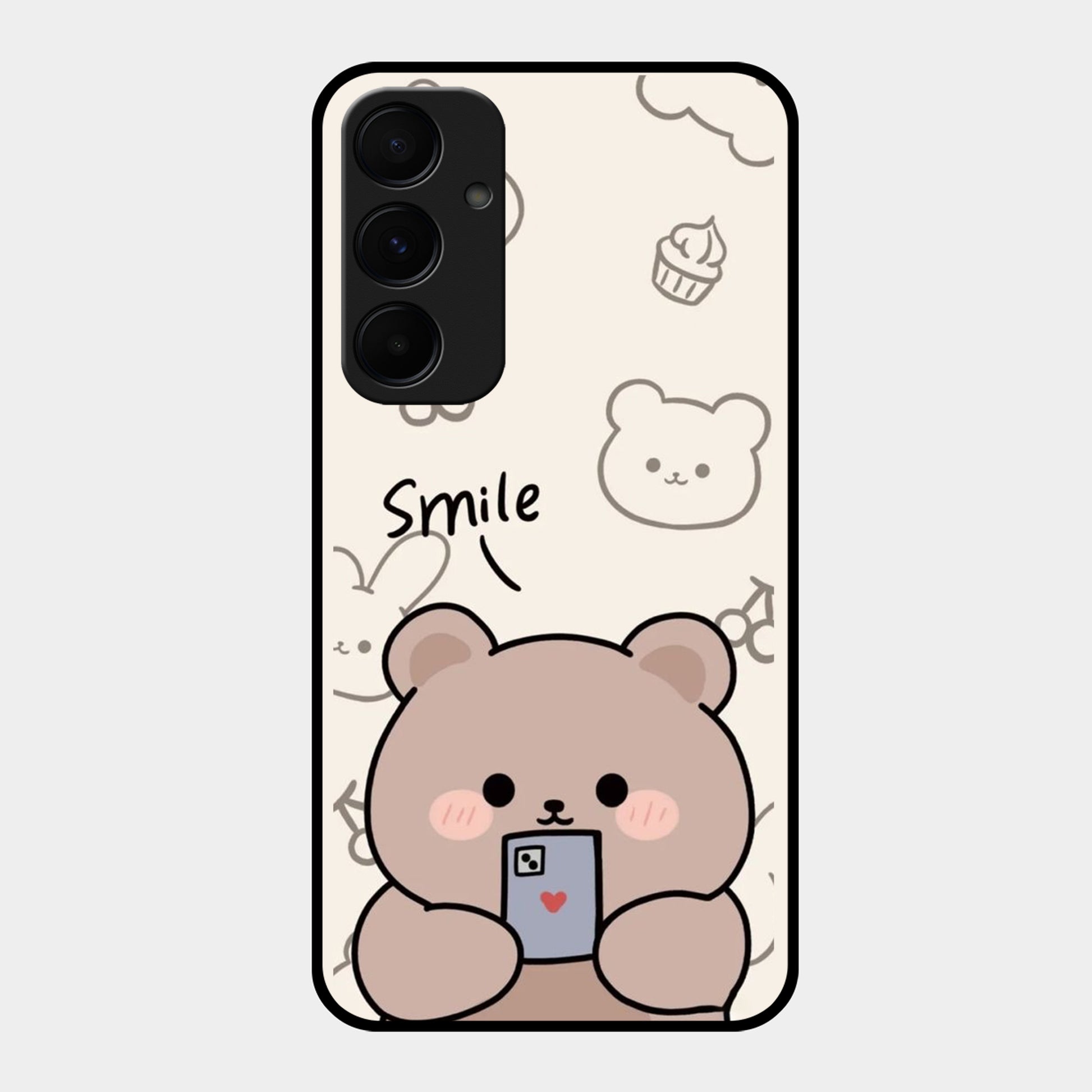 Cute Bear Glossy Metal Case Cover For Samsung ShopOnCliQ