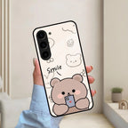 Cute Bear Glossy Metal Case Cover For Samsung - ShopOnCliQ