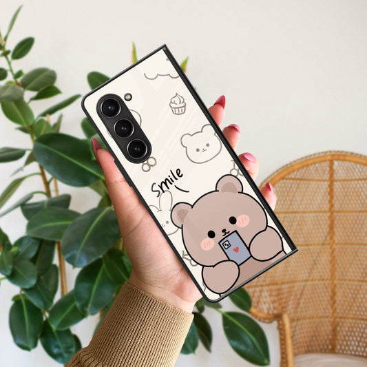 Cute Bear Glossy Metal Case Cover For Samsung ShopOnCliQ