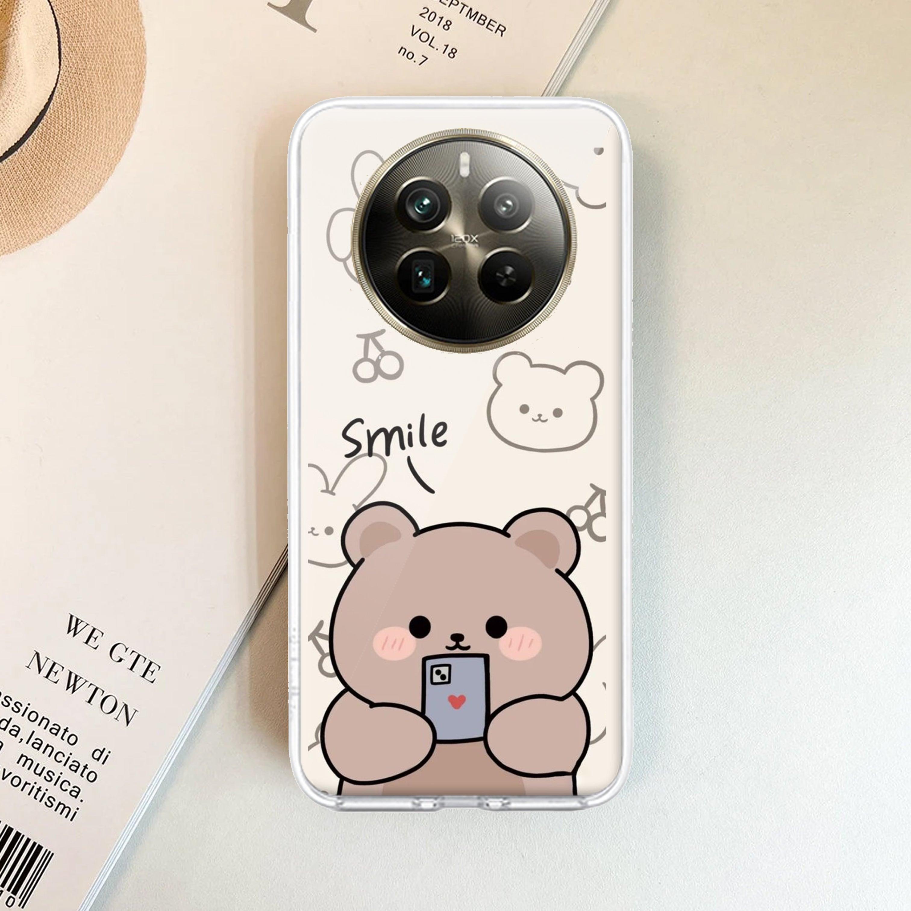 Cute Bear Transparent Silicon Case For Realme/Narzo - ShopOnCliQ