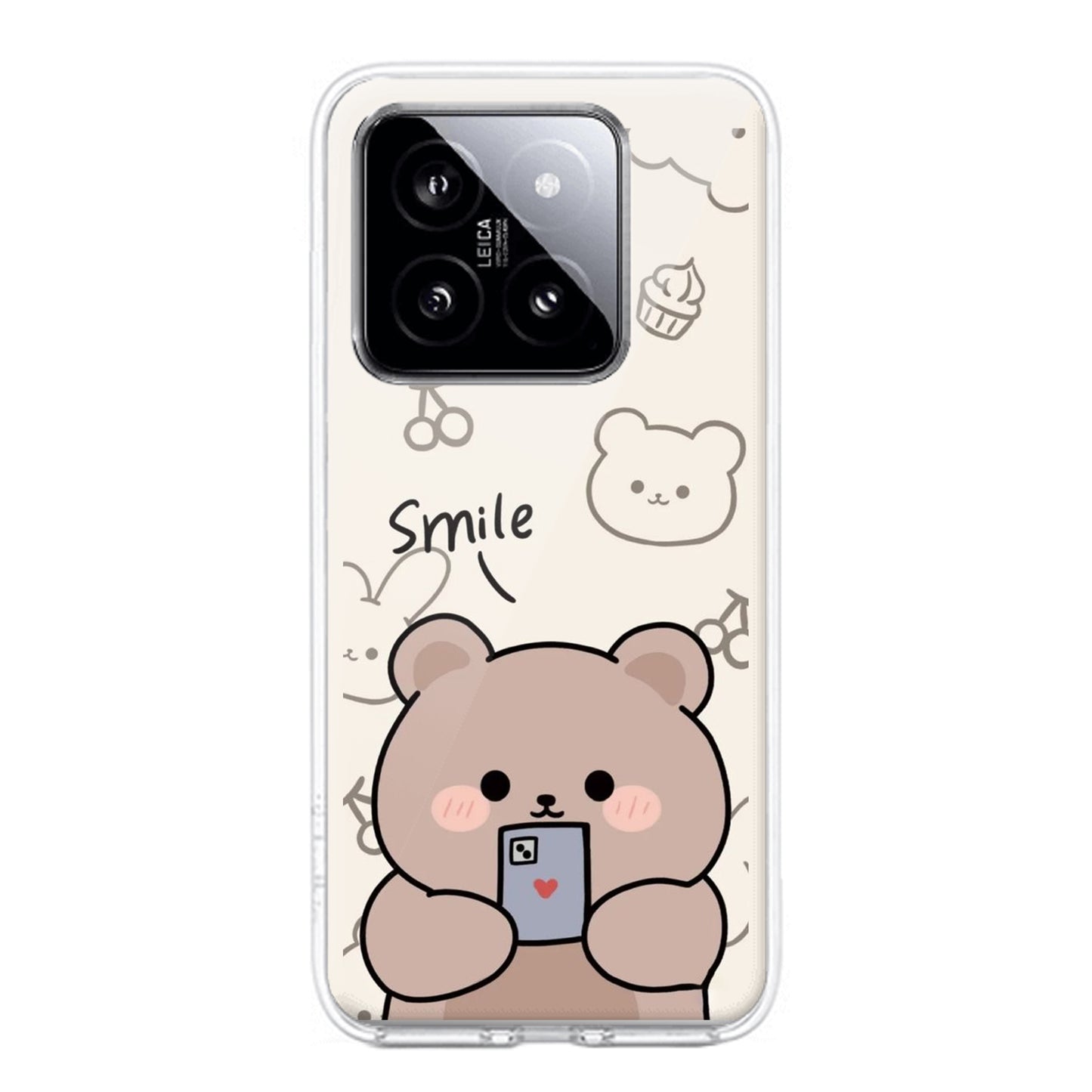 Cute Bear Transparent Silicon Case For Redmi/Xiaomi ShopOnCliQ