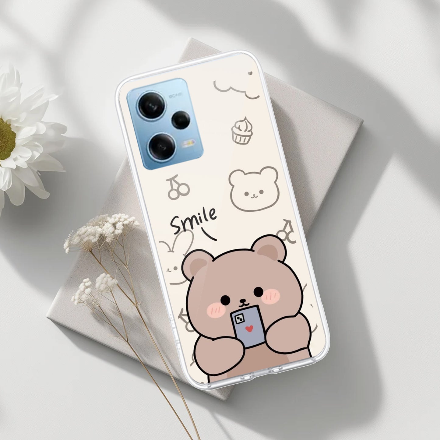 Cute Bear Transparent Silicon Case For Redmi/Xiaomi ShopOnCliQ