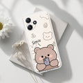 Cute Bear Transparent Silicon Case For Redmi Note 13 Pro 5G