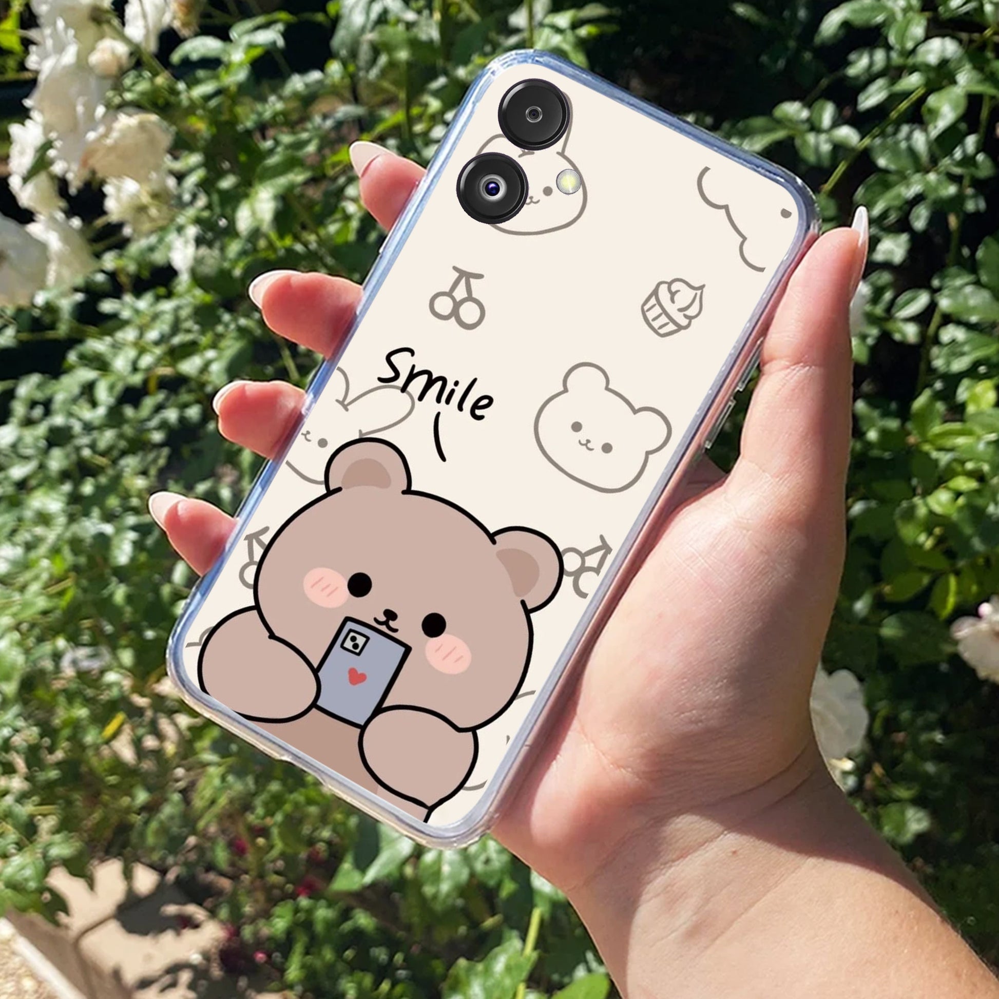 Cute Bear Transparent Silicon Case For Samsung ShopOnCliQ