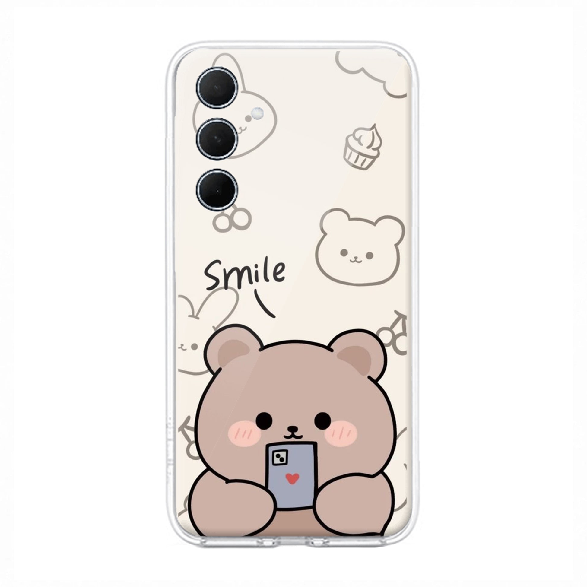 Cute Bear Transparent Silicon Case For Samsung ShopOnCliQ