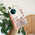 Cute Bear Transparent Silicon Case For Vivo Y58 5G