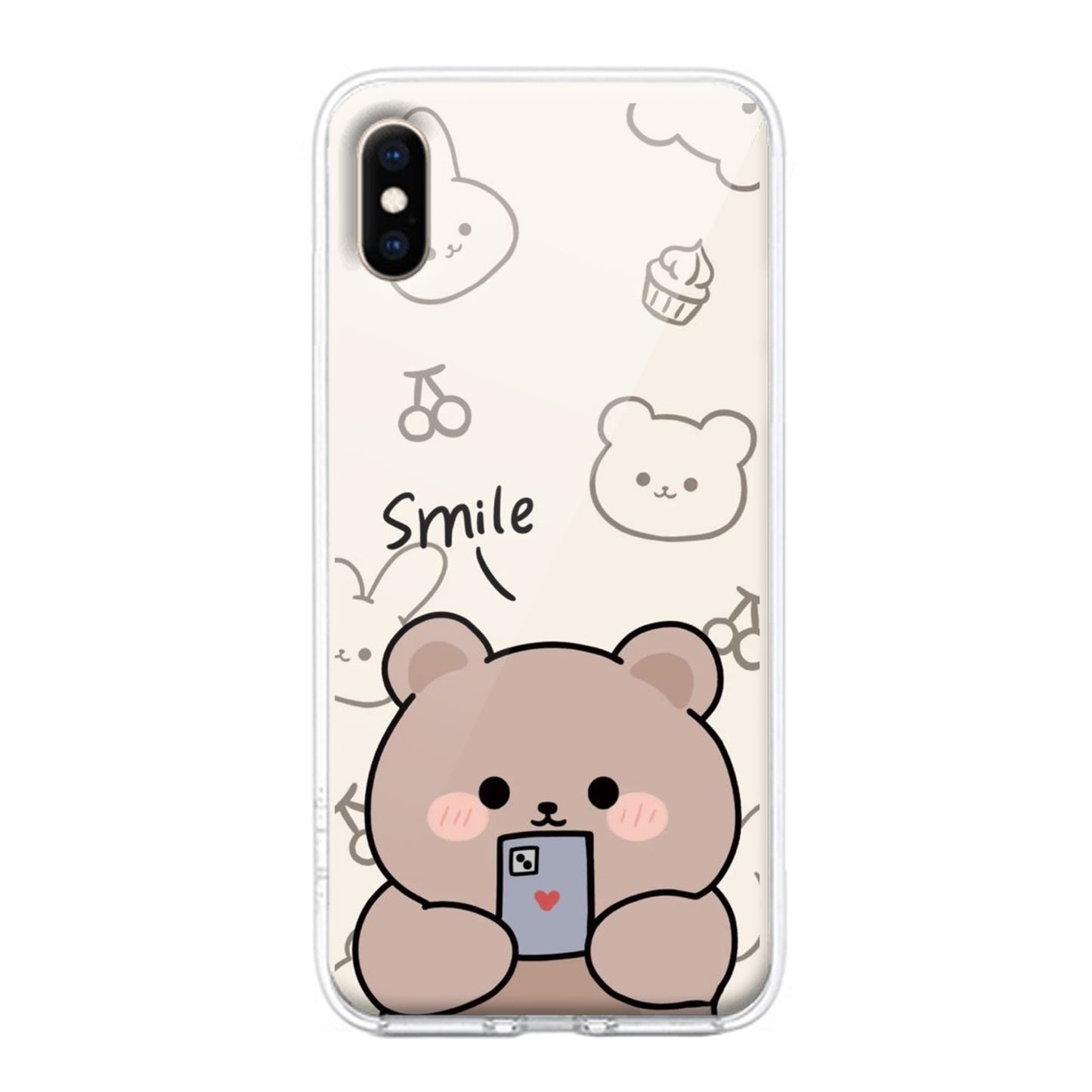 Cute Bear Transparent Silicon Case For iPhone ShopOnCliQ