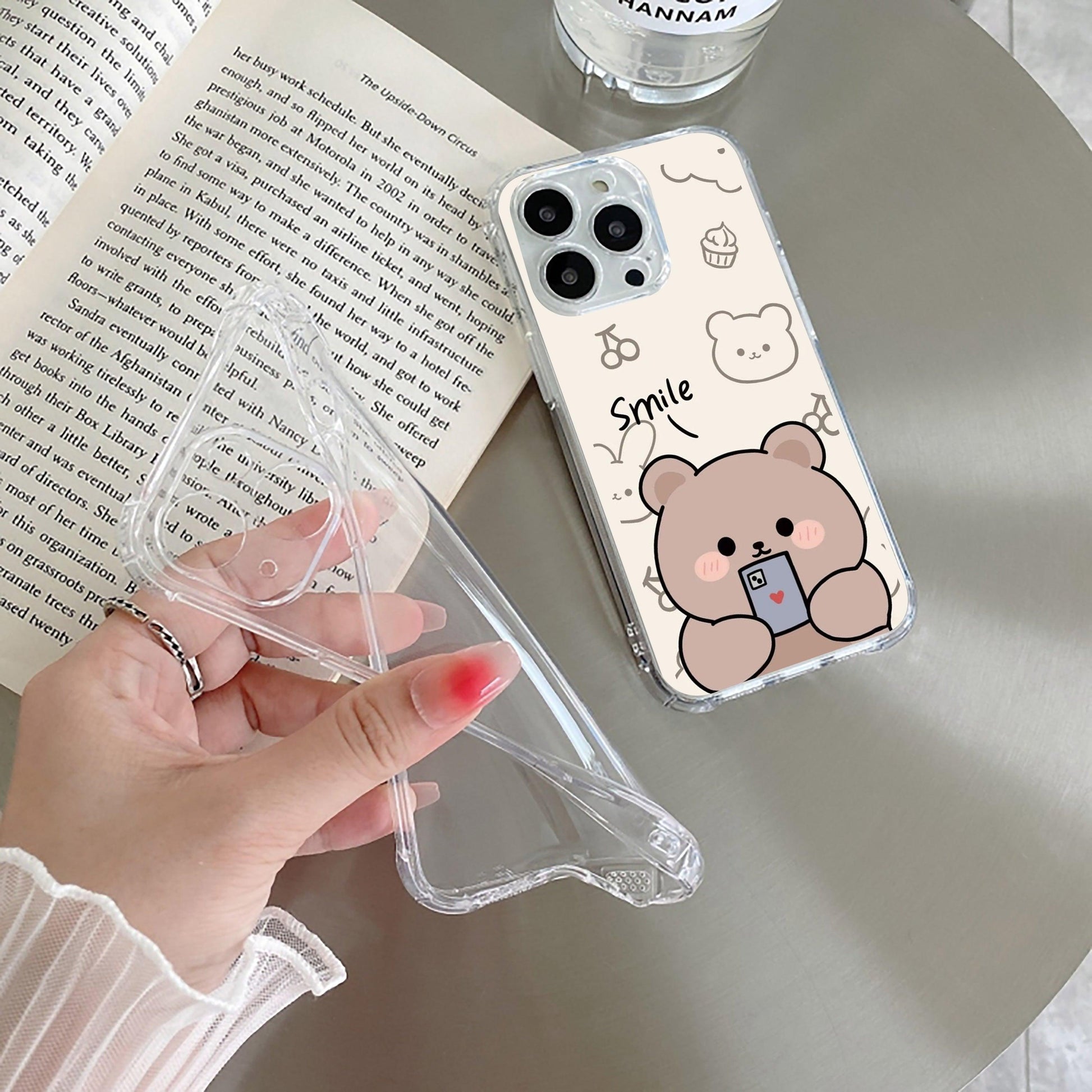 Cute Bear Transparent Silicon Case For Google - ShopOnCliQ
