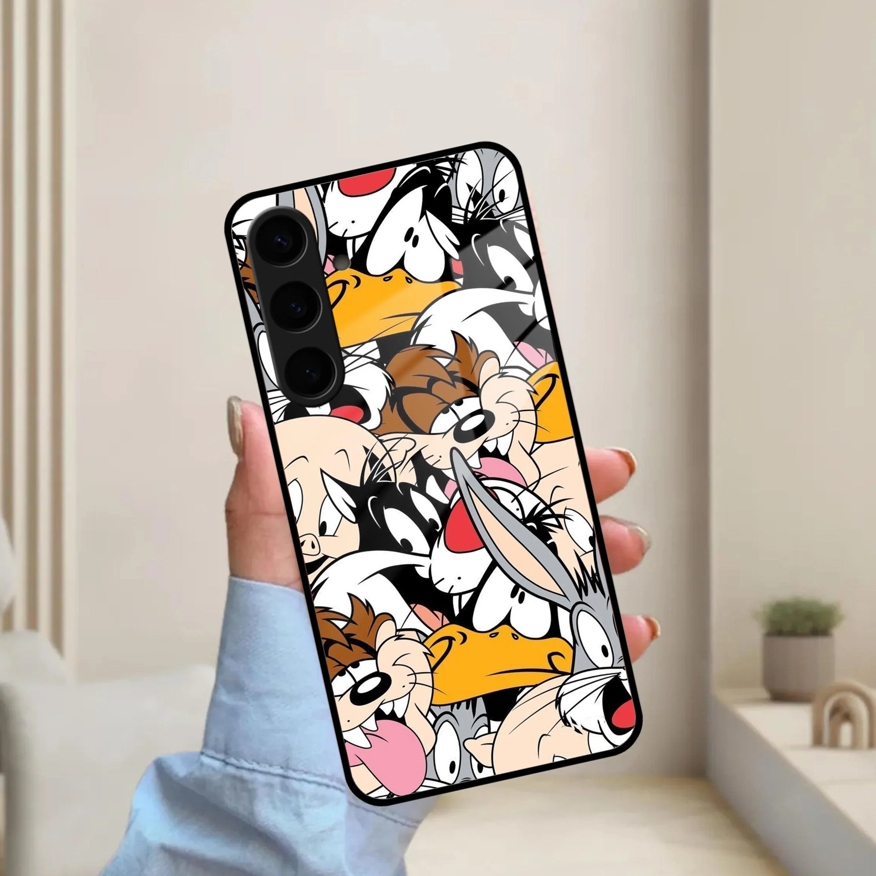 Cute Bugs Bunny Glossy Metal Case Cover For Samsung - ShopOnCliQ