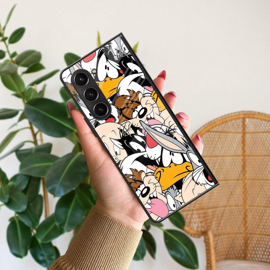 Cute Bugs Bunny Glossy Metal Case Cover For Samsung