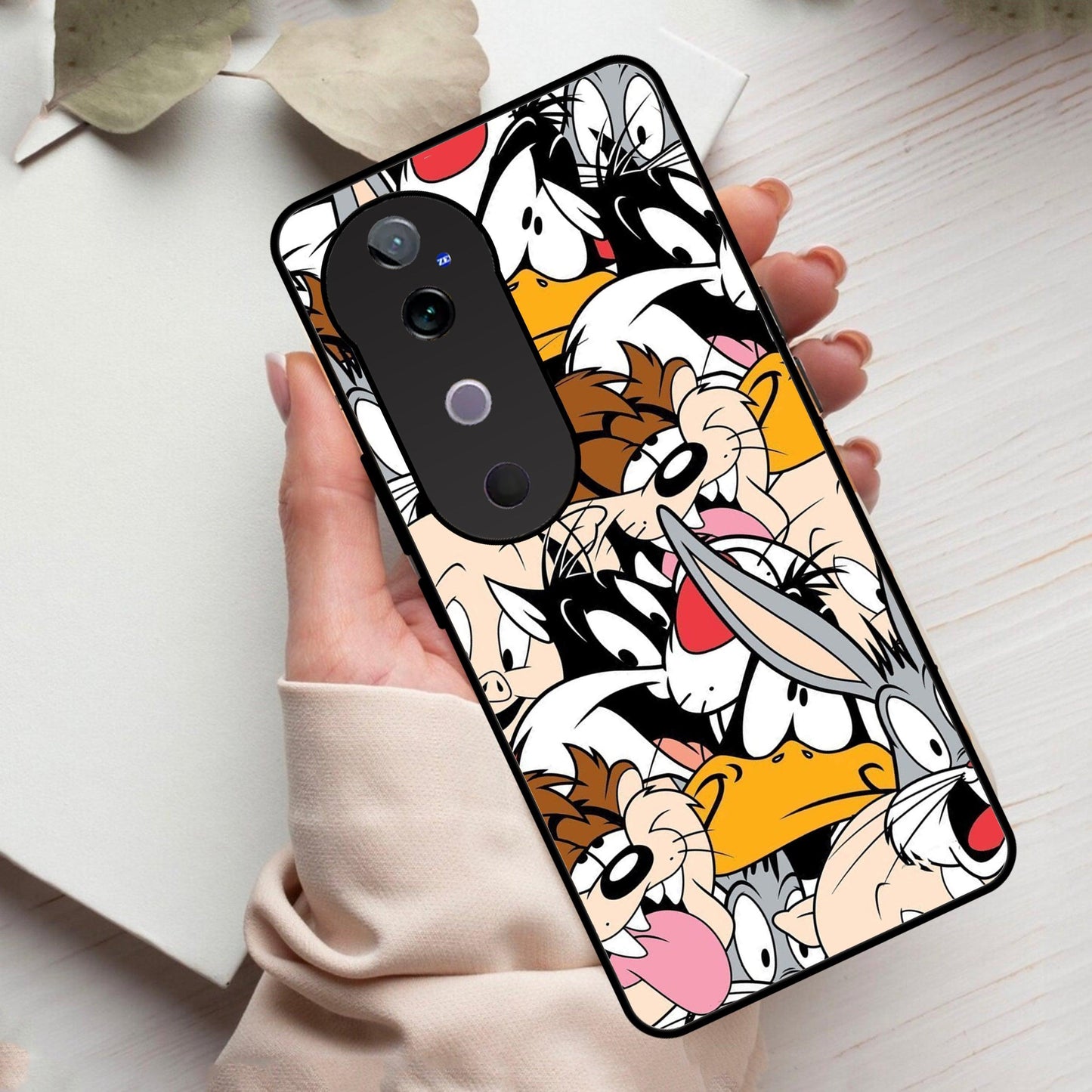 Cute Bugs Bunny Glossy Metal Case Cover For Vivo