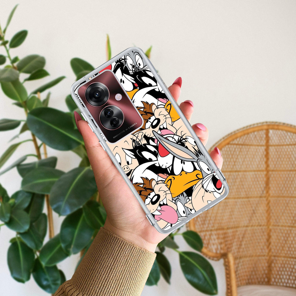 Cute Bugs Bunny Anti Yellow Case For Oppo F25 Pro 5G