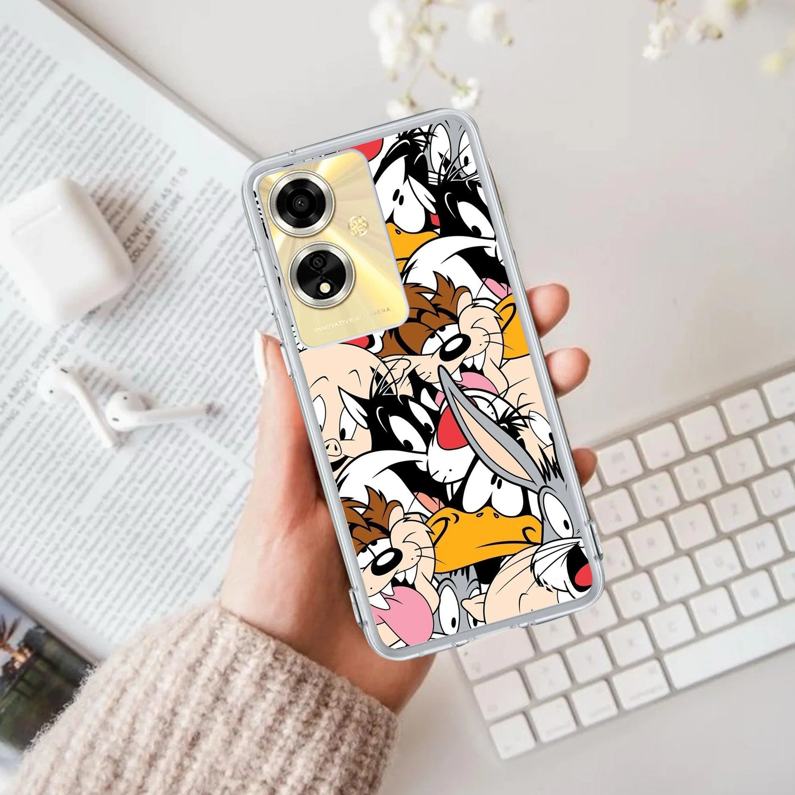 Cute Bugs Bunny Silicon Case For Oppo - ShopOnCliQ
