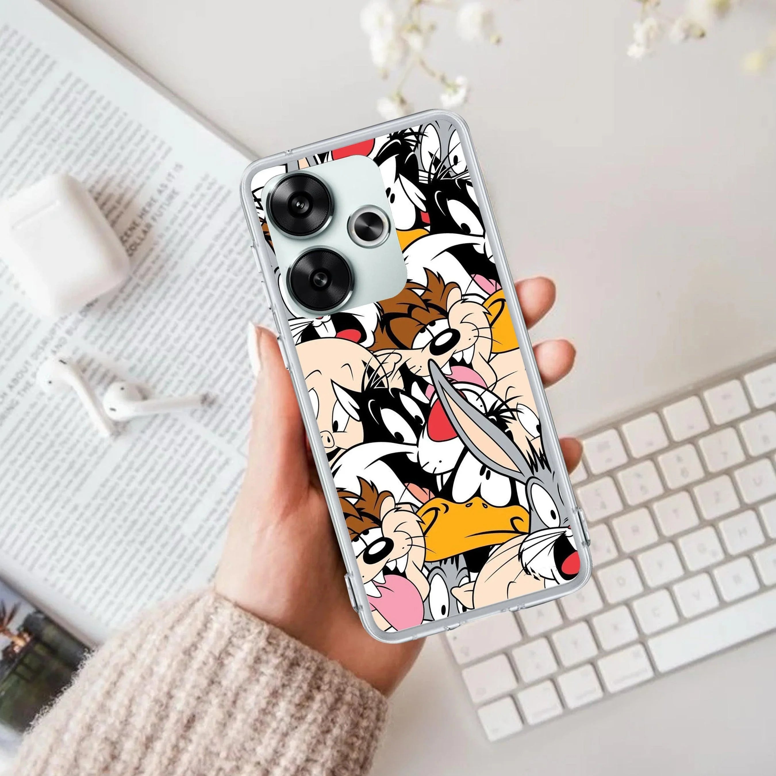 Cute Bugs Bunny Silicon Case For Poco - ShopOnCliQ