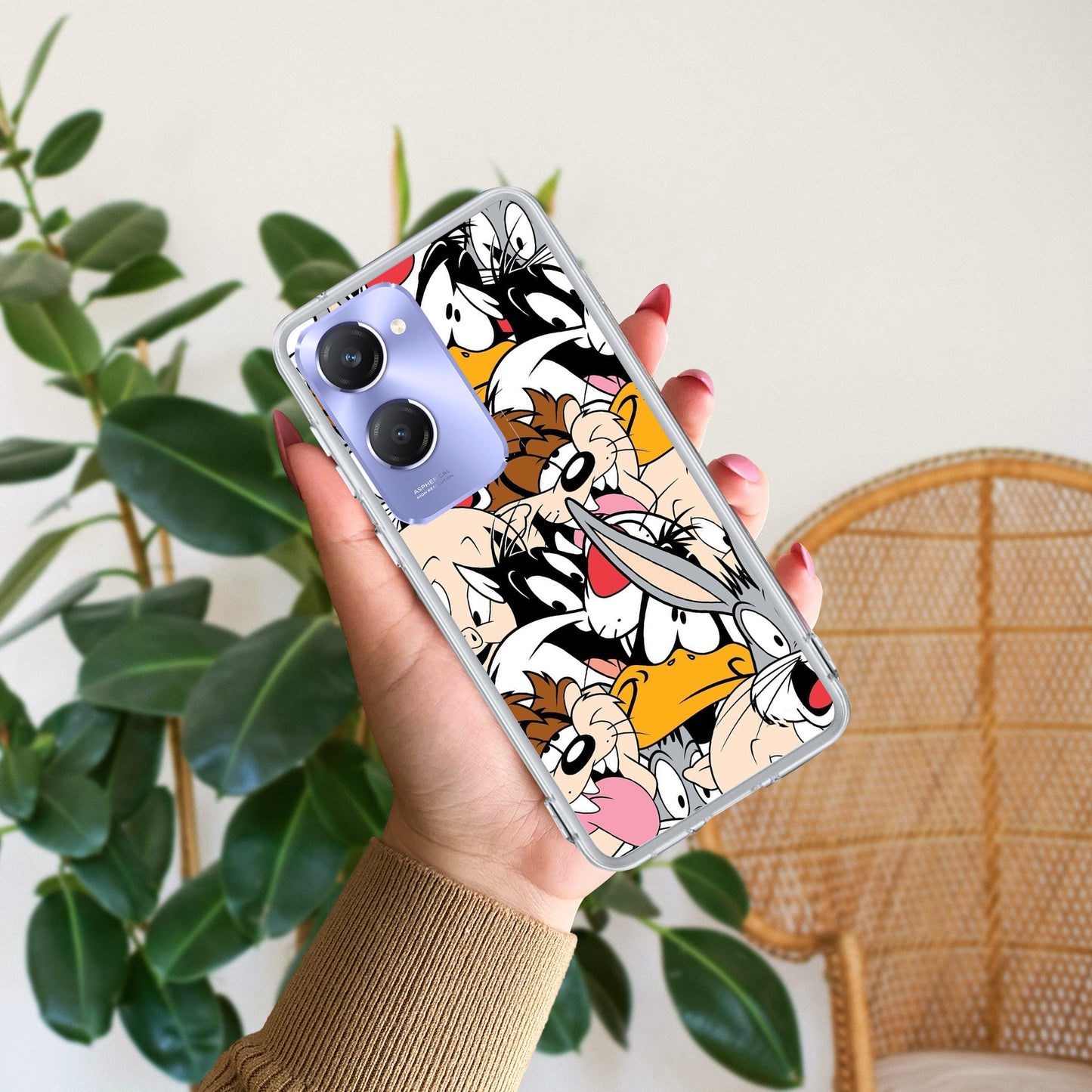 Cute Bugs Bunny Silicon Case For Vivo ShopOnCliQ