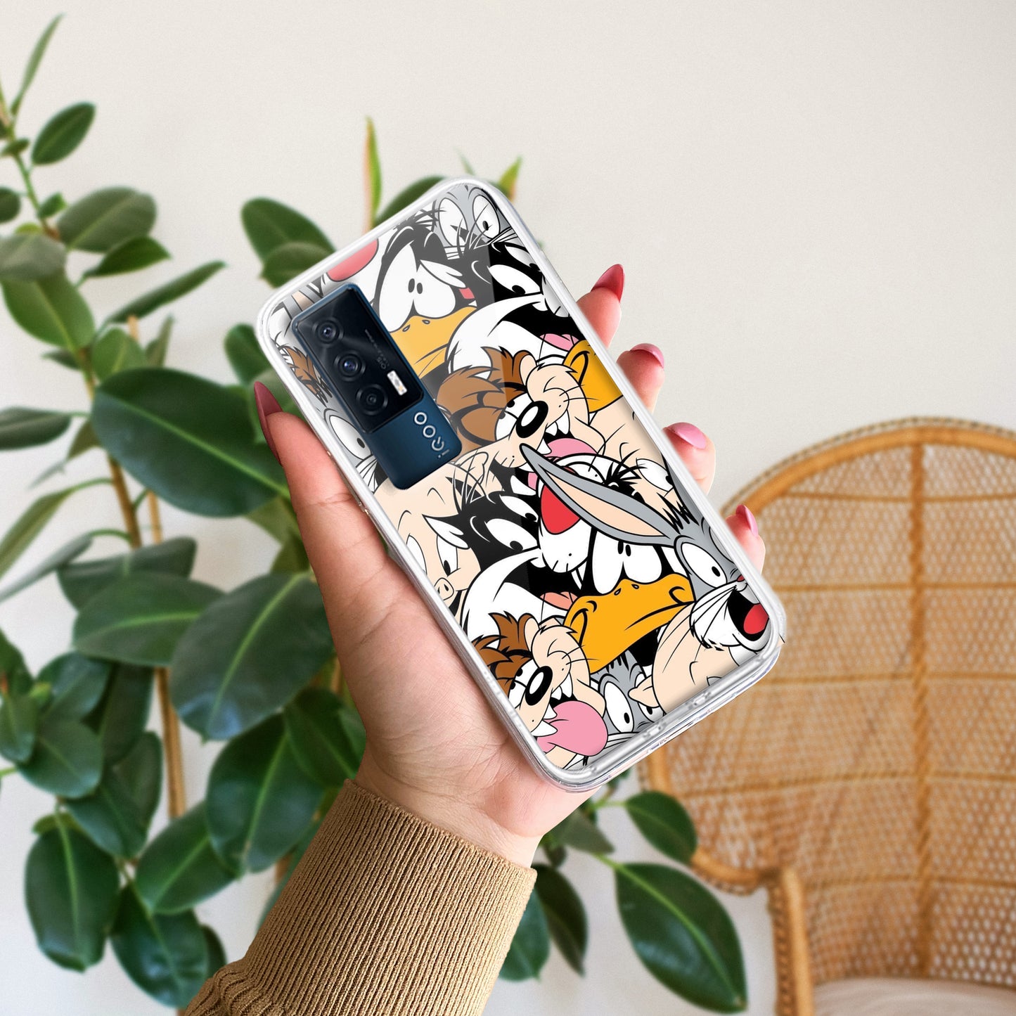 Cute Bugs Bunny Silicon Case For iQOO ShopOnCliQ