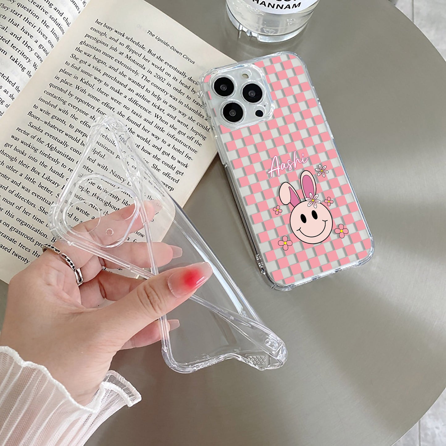 Cute Bunny Customize Transparent Silicon Case For Nothing - ShopOnCliQ