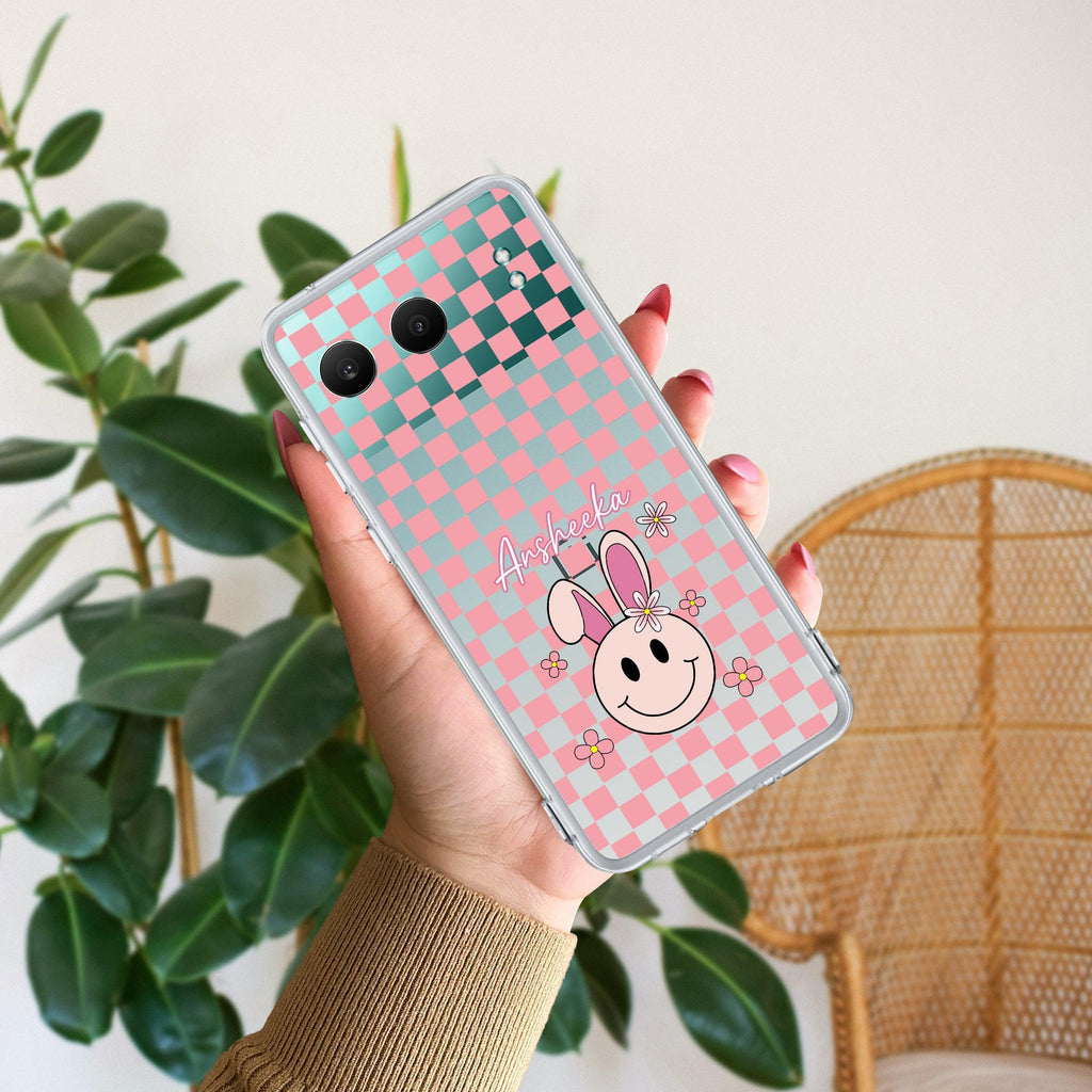 Cute Bunny Customize Transparent Silicon Case For OnePlus Nord CE 2 Lite