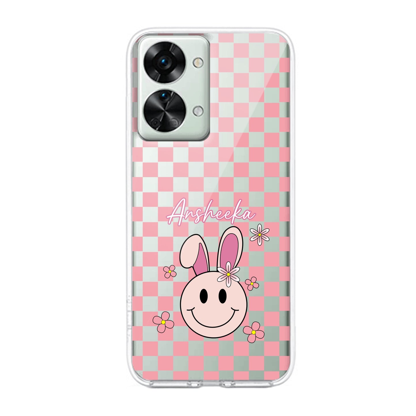 Cute Bunny Customize Transparent Silicon Case For OnePlus ShopOnCliQ