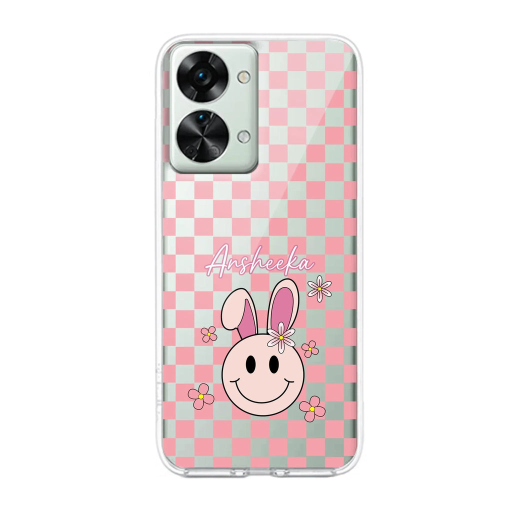 Cute Bunny Customize Transparent Silicon Case For OnePlus - ShopOnCliQ
