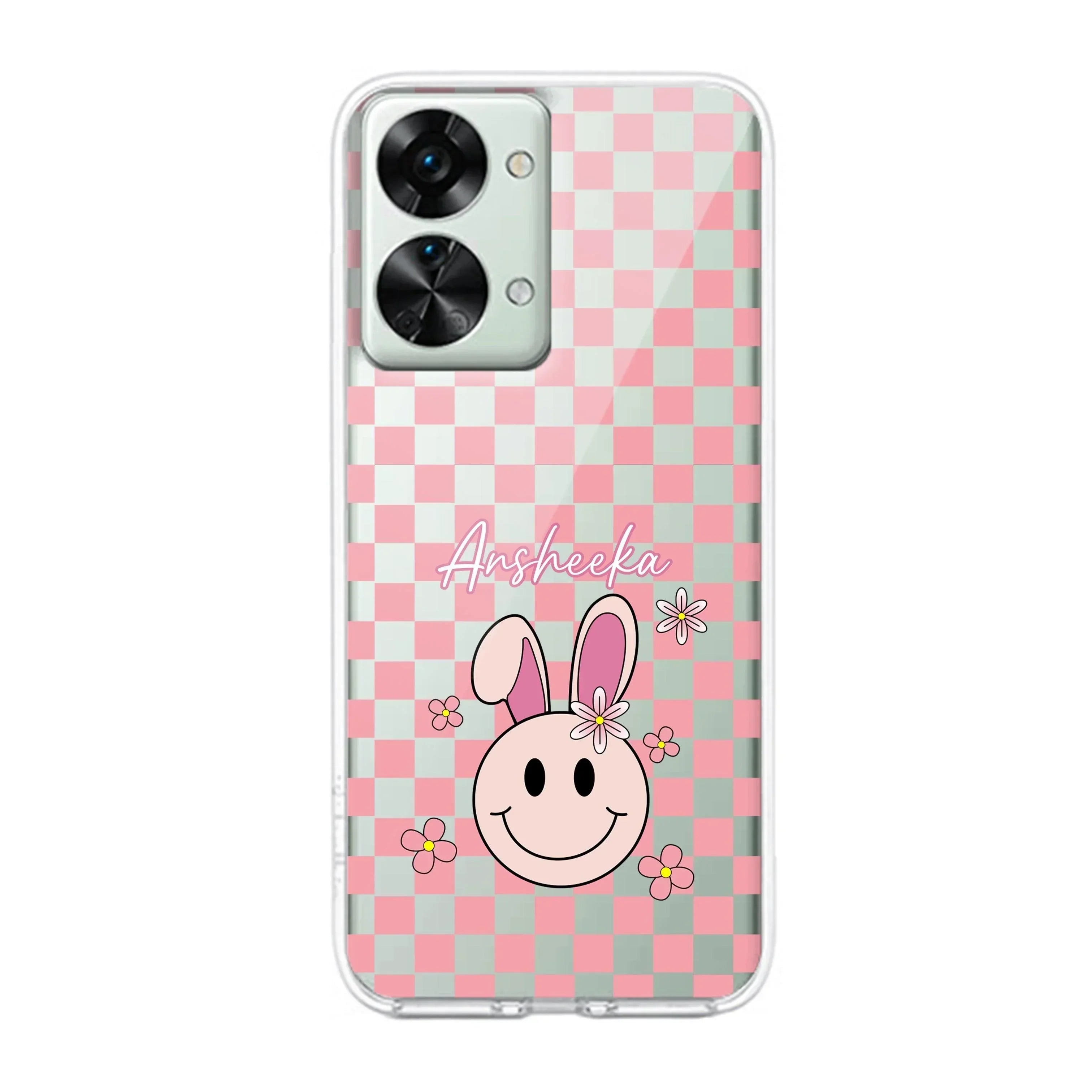Cute Bunny Customize Transparent Silicon Case For OnePlus - ShopOnCliQ