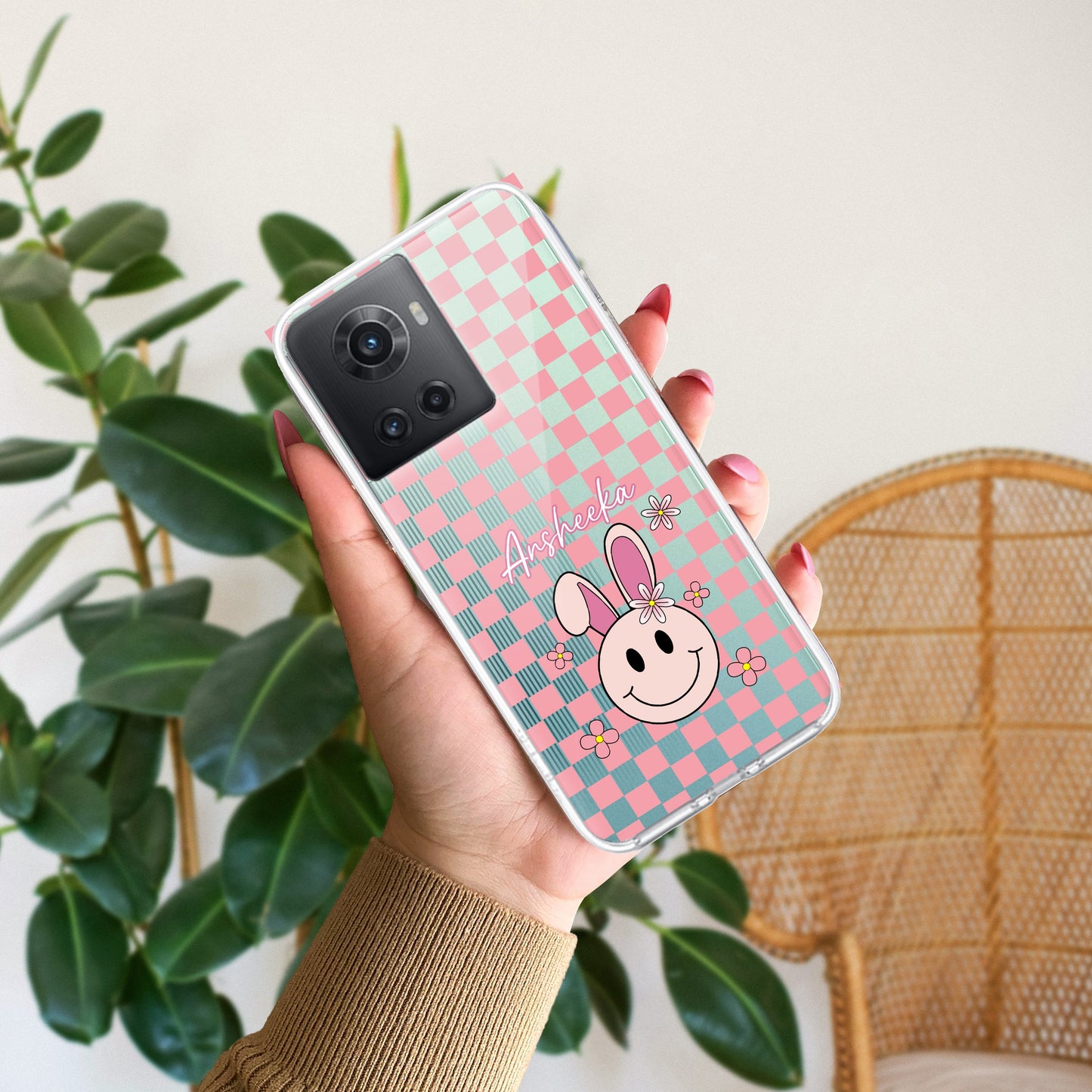 Cute Bunny Customize Transparent Silicon Case For OnePlus ShopOnCliQ