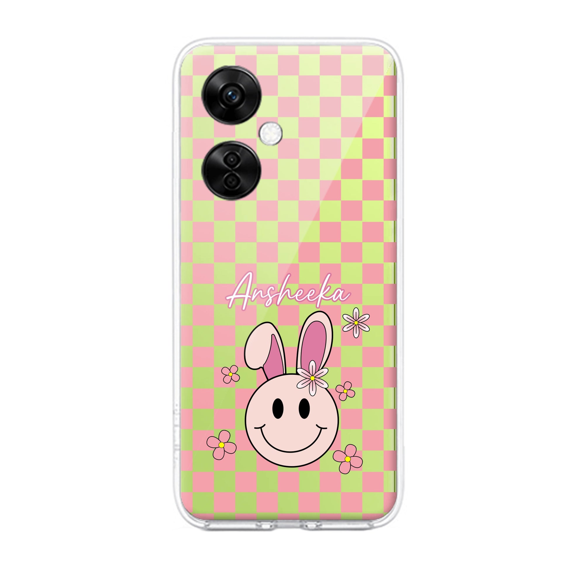 Cute Bunny Customize Transparent Silicon Case For OnePlus ShopOnCliQ