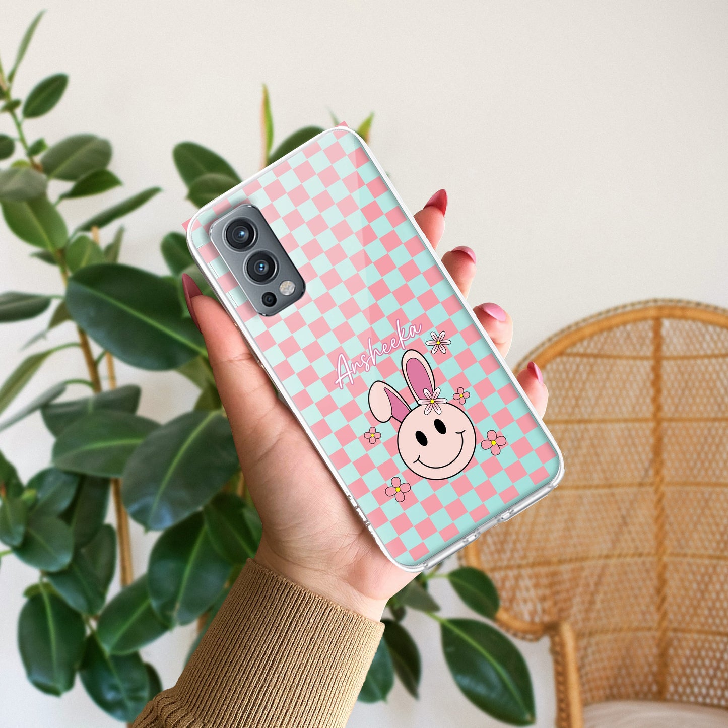 Cute Bunny Customize Transparent Silicon Case For OnePlus ShopOnCliQ