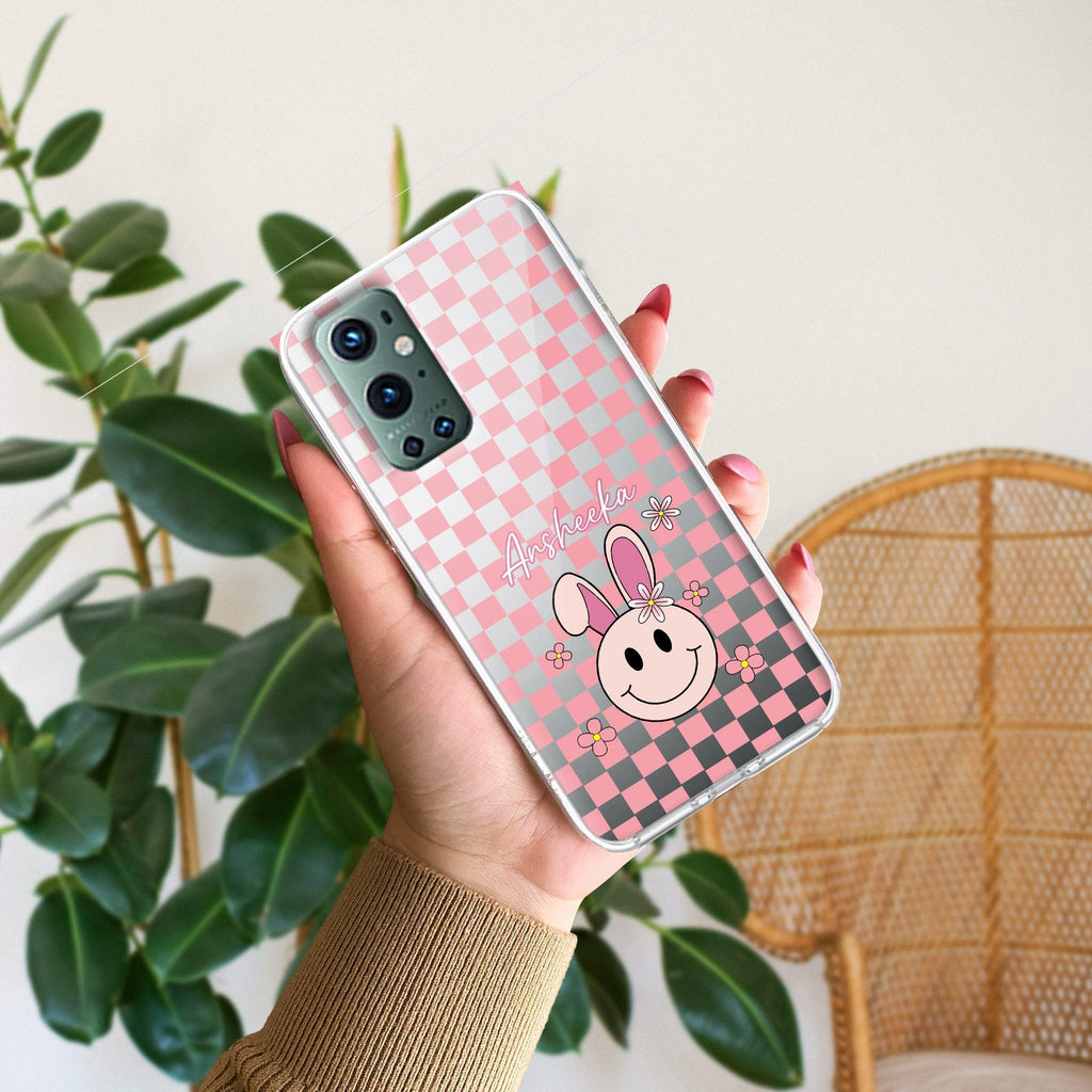 Cute Bunny Customize Transparent Silicon Case For OnePlus - ShopOnCliQ