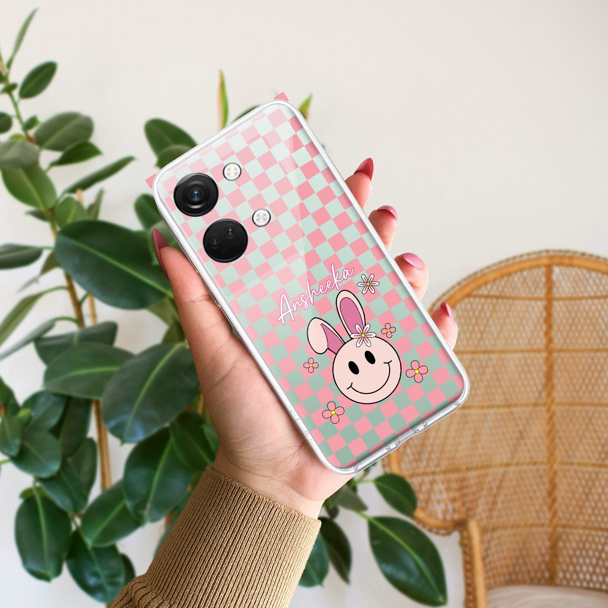 Cute Bunny Customize Transparent Silicon Case For OnePlus ShopOnCliQ