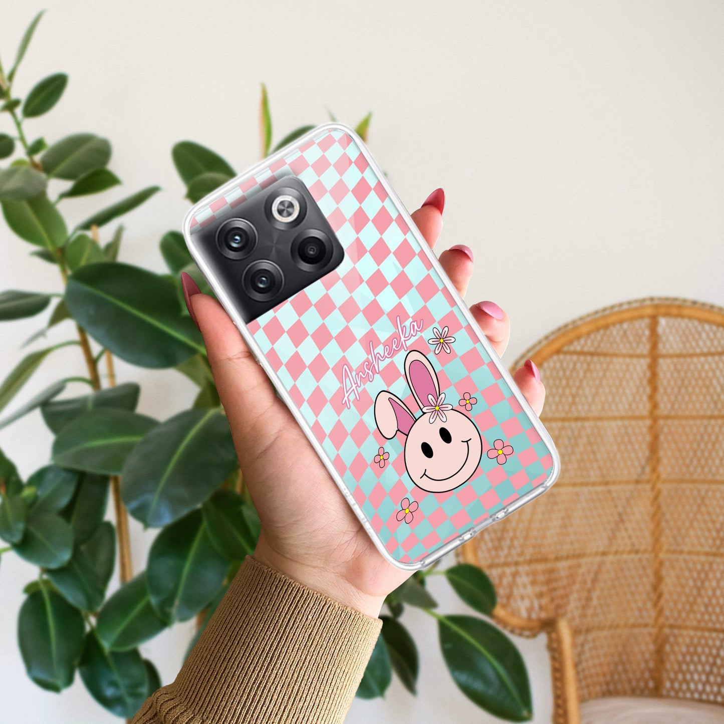 Cute Bunny Customize Transparent Silicon Case For OnePlus ShopOnCliQ