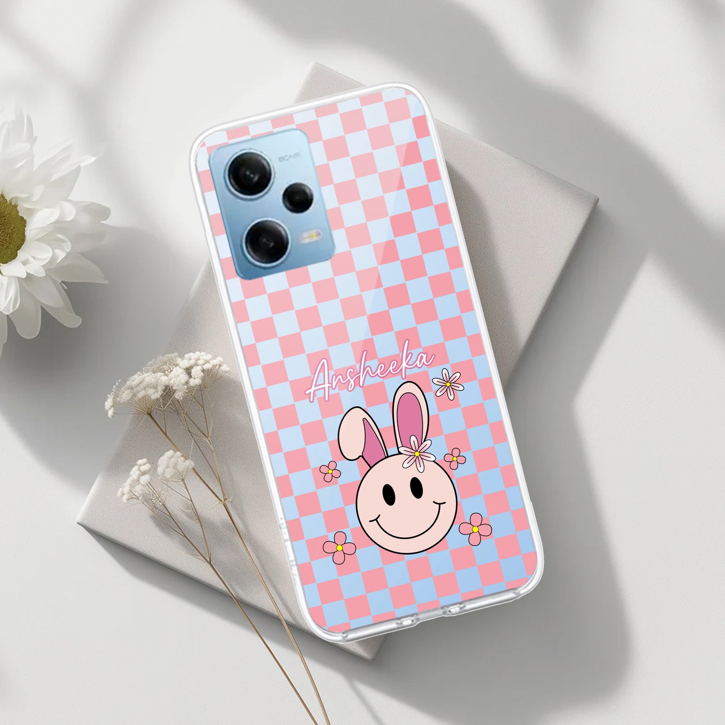 Cute Bunny Customize Transparent Silicon Case For Poco - ShopOnCliQ