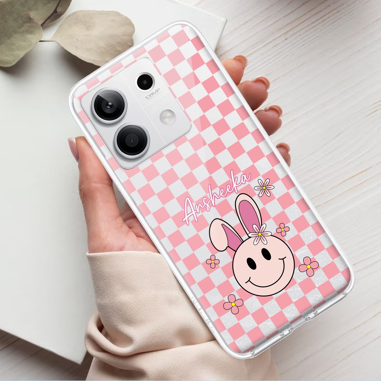 Cute Bunny Customize Transparent Silicon Case For Redmi/Xiaomi - ShopOnCliQ