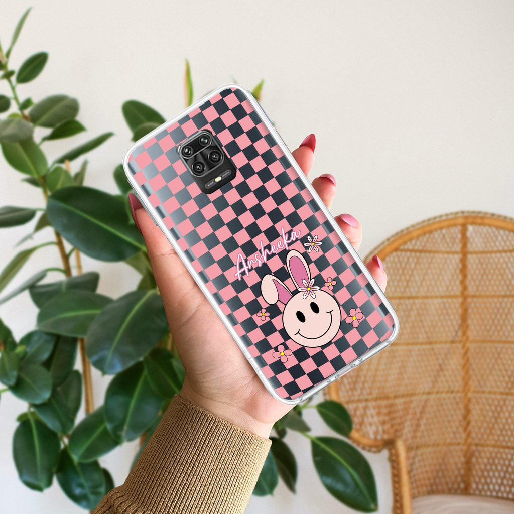Cute Bunny Customize Transparent Silicon Case For Redmi 14C 5G