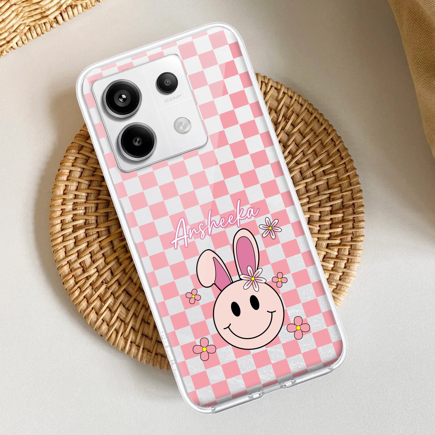 Cute Bunny Customize Transparent Silicon Case For Redmi/Xiaomi ShopOnCliQ