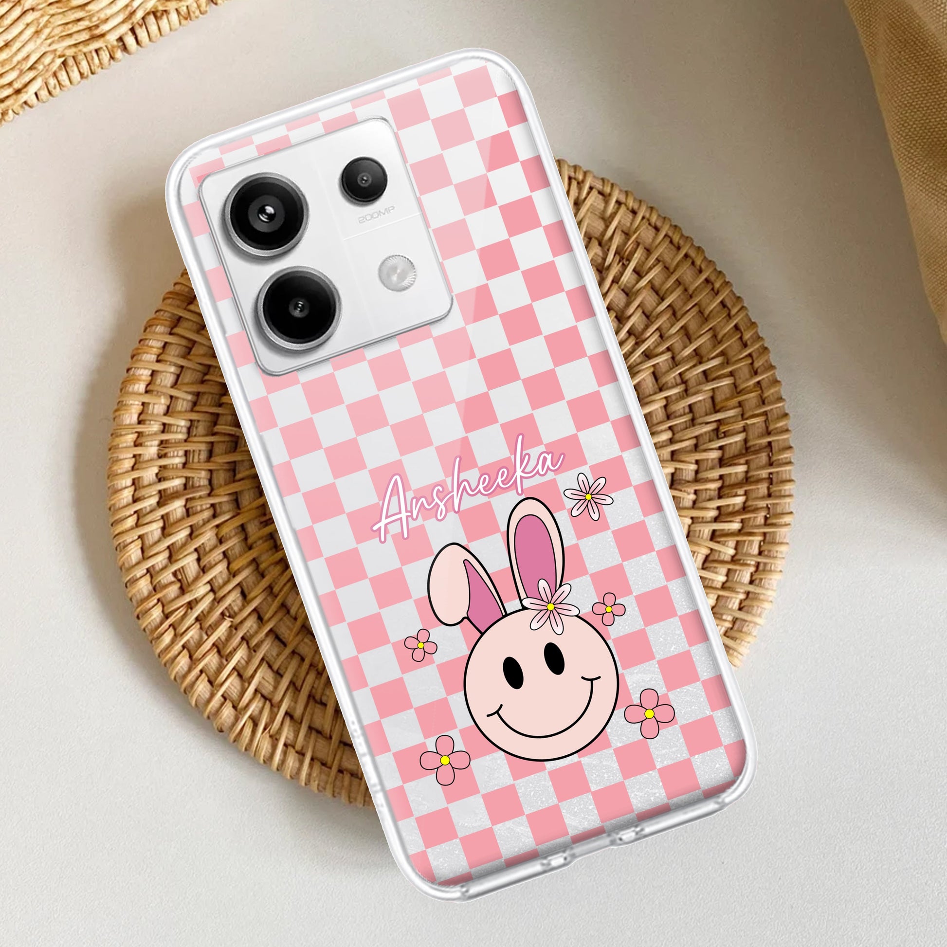 Cute Bunny Customize Transparent Silicon Case For Redmi/Xiaomi - ShopOnCliQ