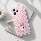 Cute Bunny Customize Transparent Silicon Case For Redmi Note 13 5G