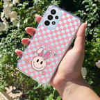 Cute Bunny Customize Transparent Silicon Case For Samsung Galaxy A72